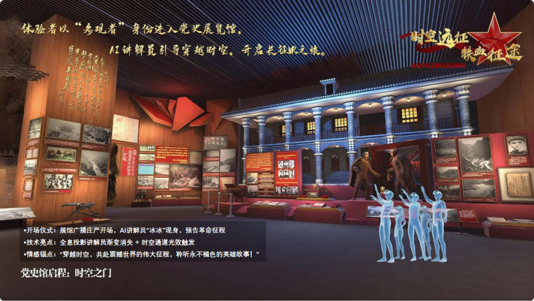 党史馆启程时空之门VR体验场景