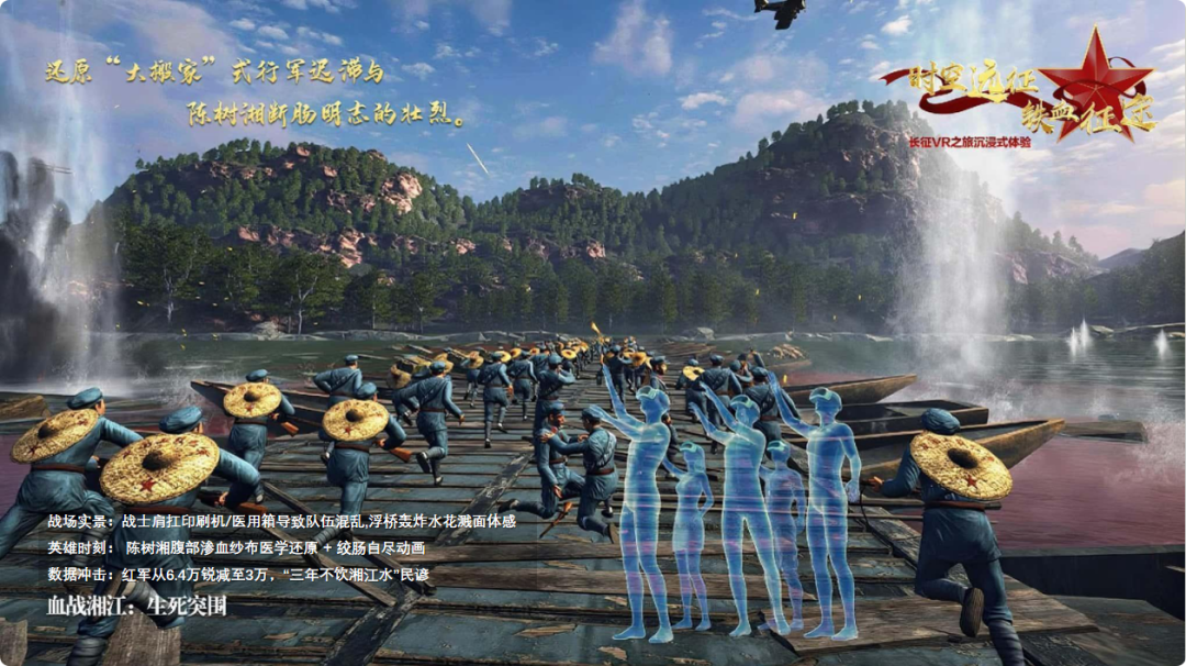 血战湘江生死突围VR体验场景