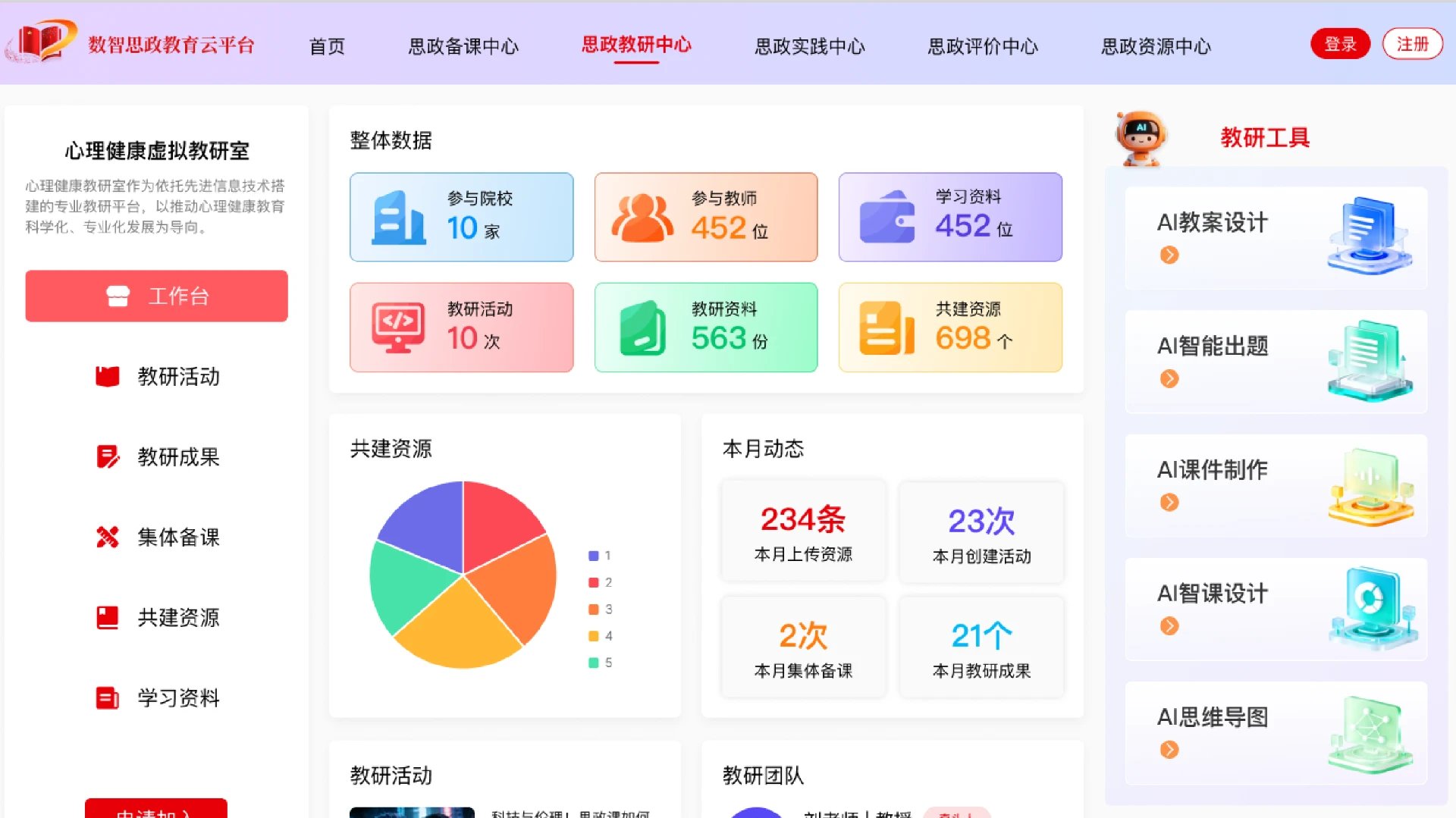 数智思政教育云平台：产品整体与应用环境