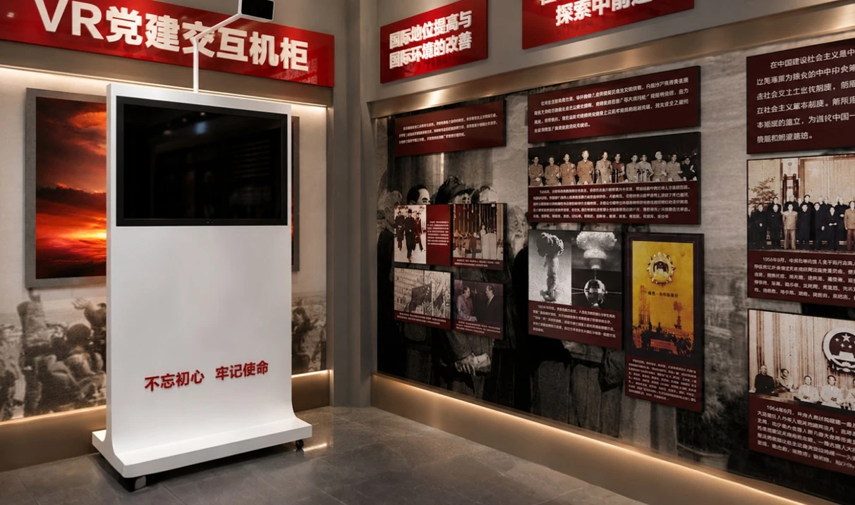 VR党建交互机柜设备组成与部署关系