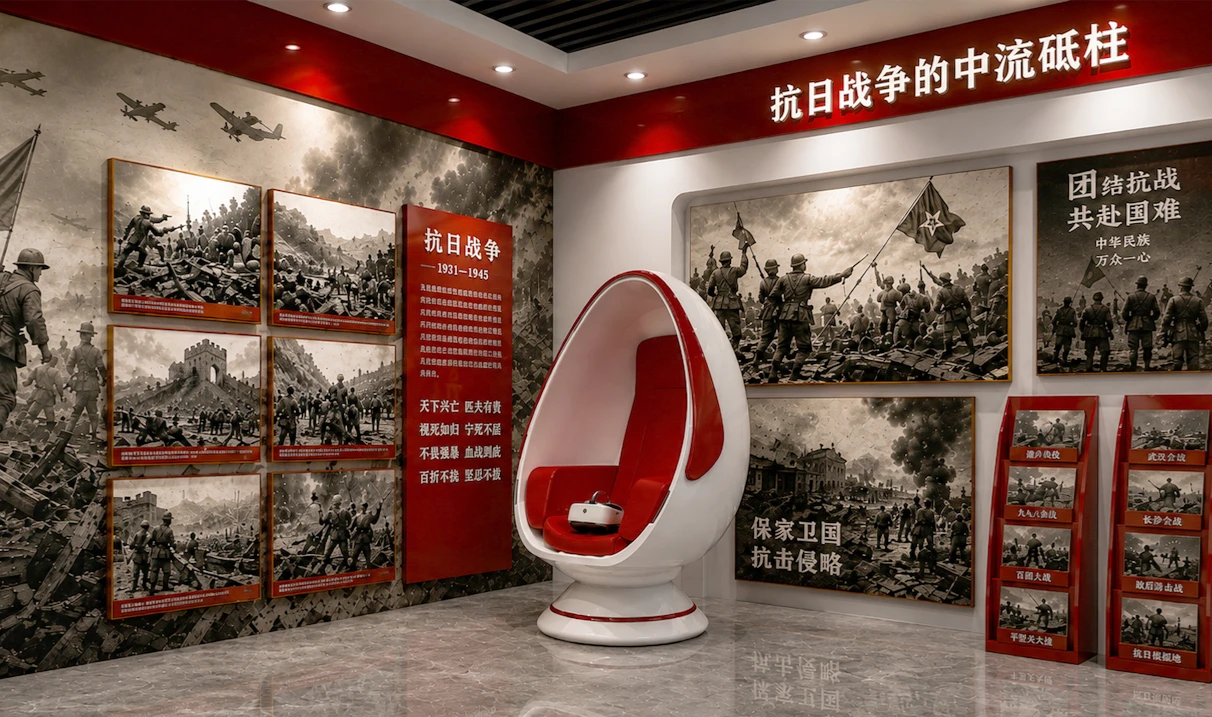 VR党建蛋椅设备组成与部署关系