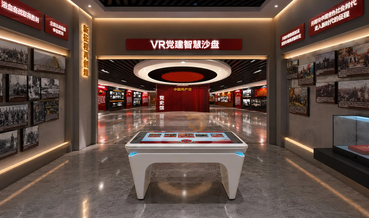 VR党建智慧沙盘设备组成与部署关系