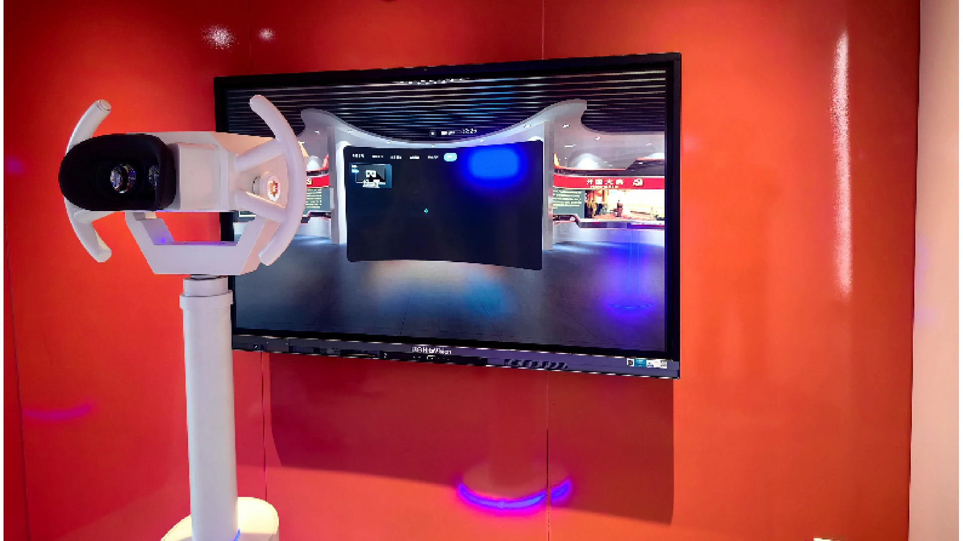 VR党建观景台：极简操作界面或使用图