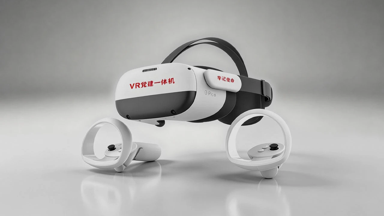 VR红色一体机（8K）产品展示图
