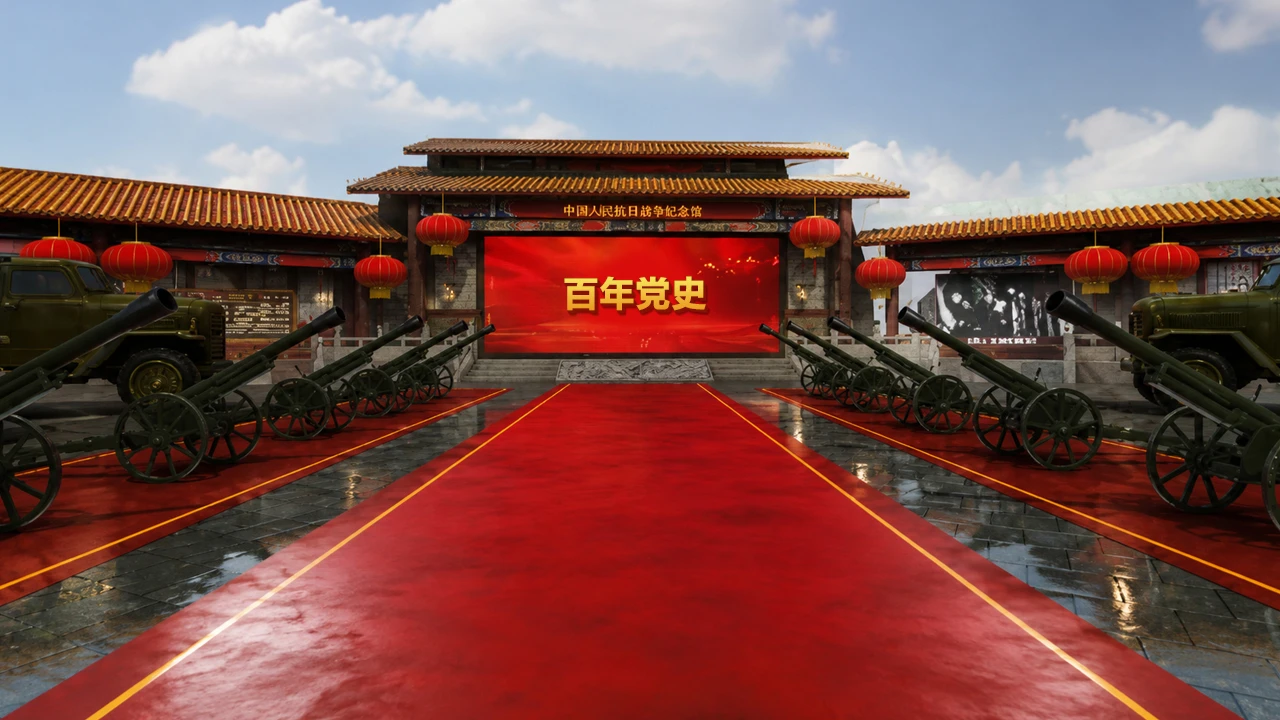 VR红色骑行：党史主题骑行内容截图